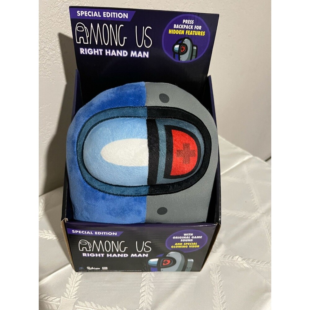 Among Us Right Hand Man Plush with Original Sound and Glowing Visor